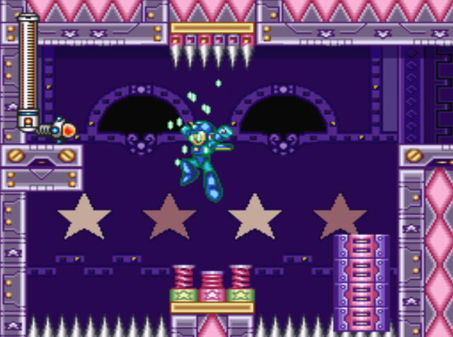 Mega Man 7 screenshot - Spring Man